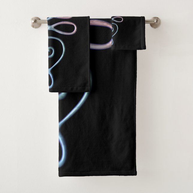 Unalome 1 bath towel set (Insitu)