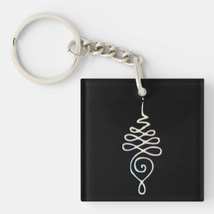 Unalome 2 key ring