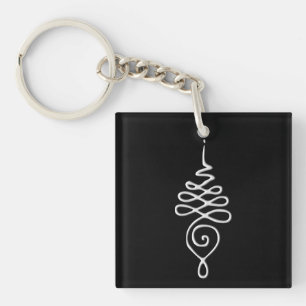 Unalome 3 key ring