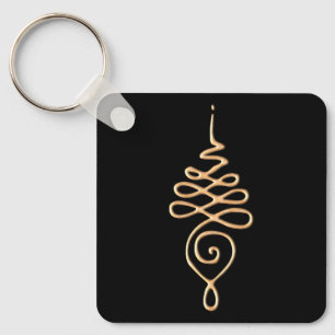 Unalome 4 key ring