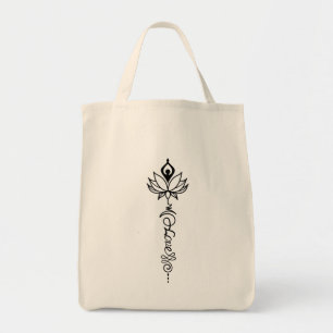 Unalome art tote bag
