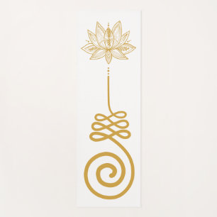 Unalome Buddhist Symbol Yoga Mat