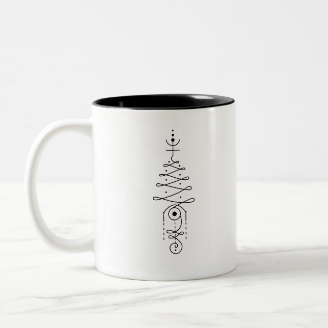 Unalome I Two-Tone Coffee Mug (Left)