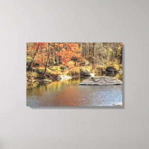Unami Creek Near Musser Boy Scout Reservation Canvas Print
