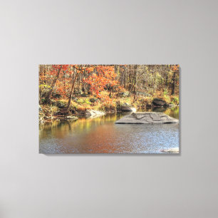 Unami Creek Near Musser Boy Scout Reservation Canvas Print