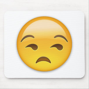 Unamused Face Emoji Mouse Pad
