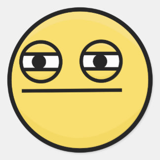 unamused squint sticker