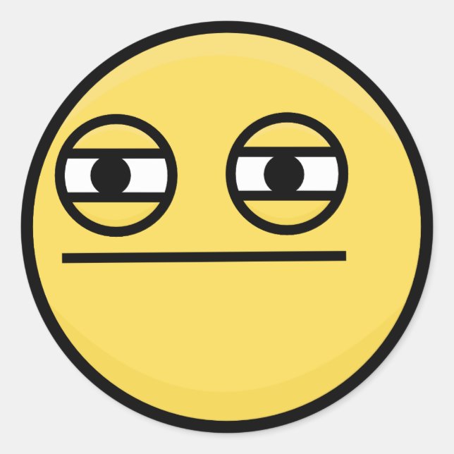 unamused squint sticker (Front)