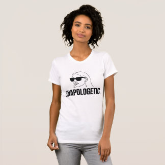 Unapologetic – Bold Face Line Art Cropped Tee