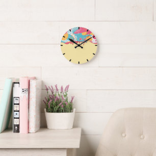 Unapologetic Bold Feminine Statement Round Clock