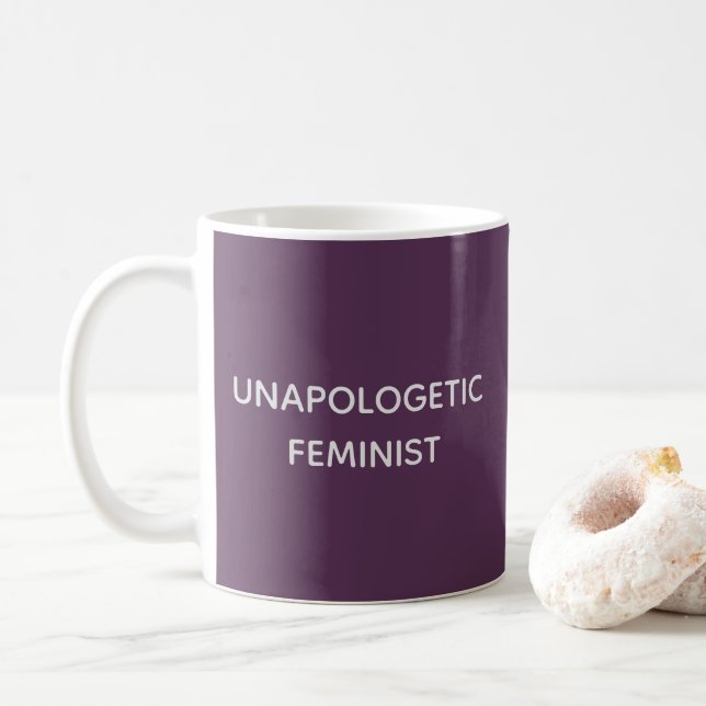 Unapologetic Feminist Coffee Mug (With Donut)