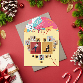 Unapologetic Personalised Feminine Photo Collage  Acrylic Invitations