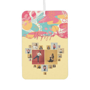 Unapologetic Personalised Feminine Photo Collage  Car Air Freshener