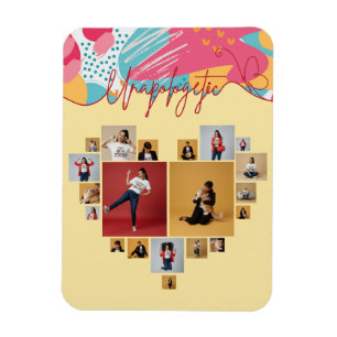 Unapologetic Personalised Feminine Photo Collage  Magnet