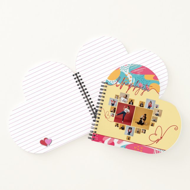 Unapologetic Personalised Feminine Photo Collage Notebook (Inside)