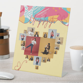 Unapologetic Personalised Feminine Photo Collage Pedestal Sign