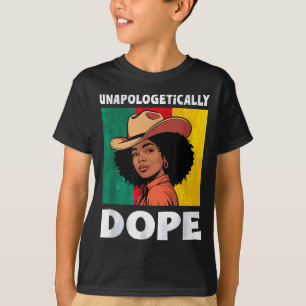 Unapologetically Afro Cowgirl Black Pride T-Shirt