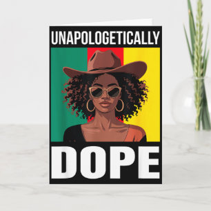 Unapologetically Afro Woman Empowerment Pride Card