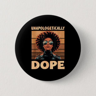 Unapologetically Afro Woman Vintage 70s 6 Cm Round Badge