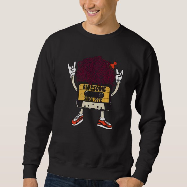 Unapologetically black awesome since 1972 african  sweatshirt (Front)
