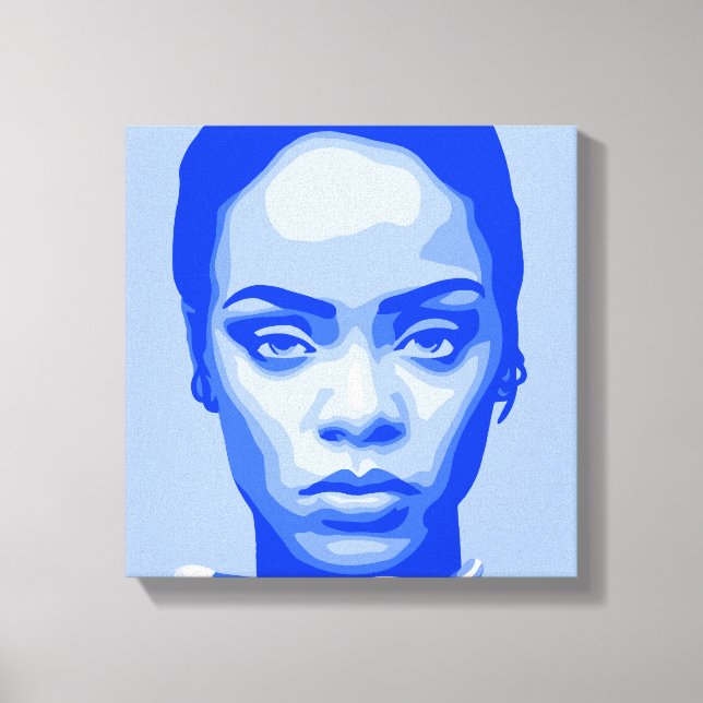 Unapologetically Blue | Bad Girl Ri Ri  Canvas Print (Front)