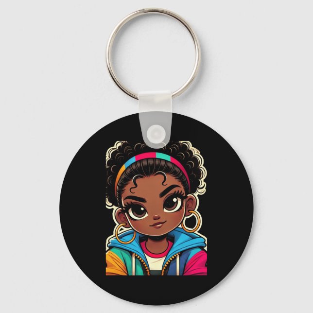 Unapologetically Bold Sy Black Girl Magic  Key Ring (Front)