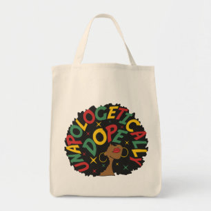 Unapologetically Dope Black Girl Afro   Tote Bag