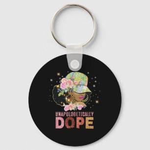 Unapologetically Drug Black History Month African Key Ring