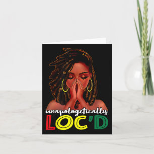 Unapologetically Loc'd African American Women June Card
