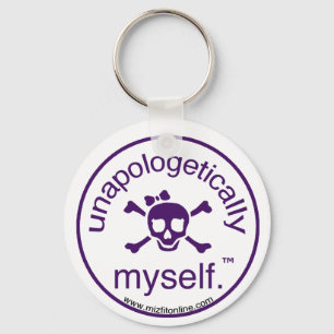Unapologetically Myself keychain. Key Ring