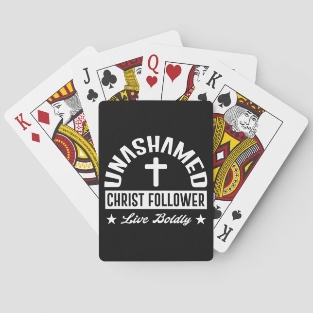 Unashamed Christ Follower Playing Cards (Back)