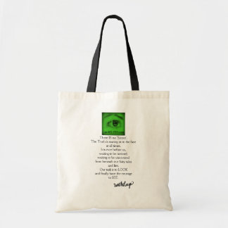 unASLEEP EYE-Con canvas tote, night vision Tote Bag
