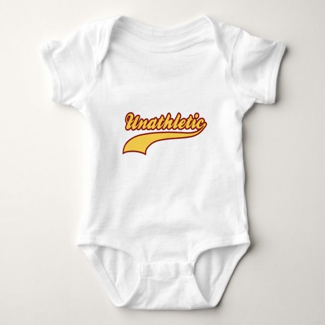 Unathletic Baby Bodysuit (Front)