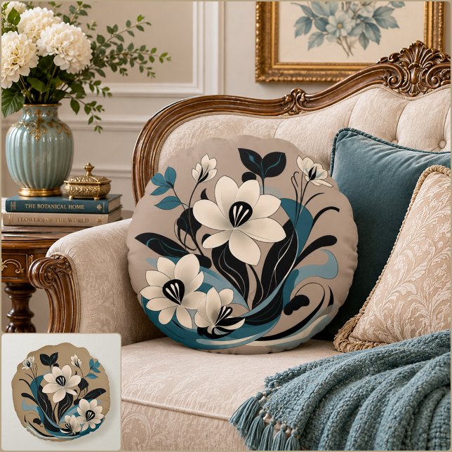 Unatum Round Cushion (Unatum Round Pillow (Front & Back)
)