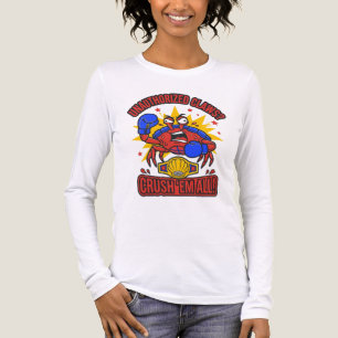 Unauthorised Claws Crush Em All Crab T-Shirt Tri-Blend Shirt