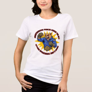 Unauthorised Punch Crush Em All Wildcat T-Shirt Tri-Blend Shirt