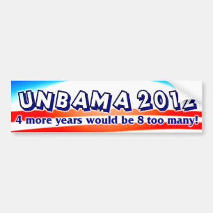 Unbama 2012 - Anti Obama Bumper Sticker
