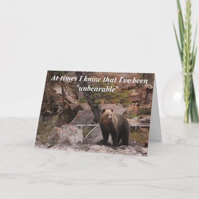 Unbearable Thank You Card (Front)