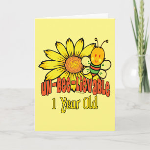 Unbelievable 1 Year Old - 1st Birthday Card