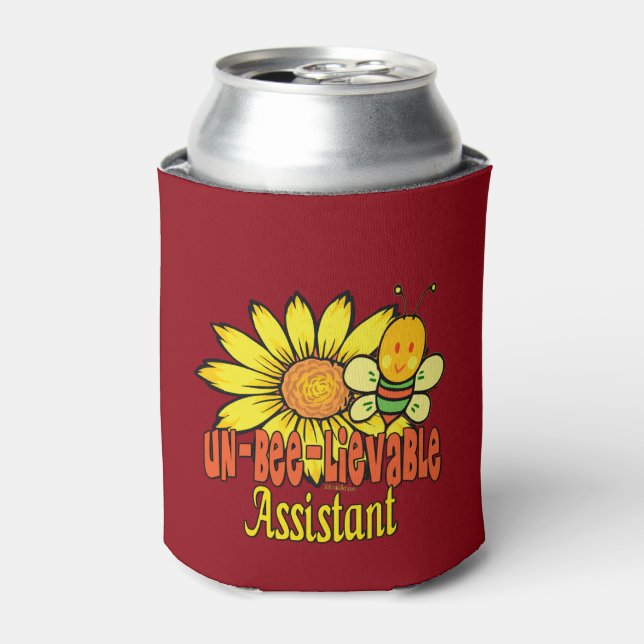 Unbelievable Assistant with Bumblebee Can Cooler (Can Front)