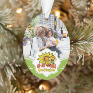 Unbelievable Granddaughter Sunflowers and Bees Ornament