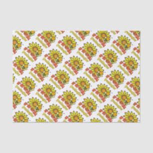 Unbelievable Granddaughter Sunflowers and Bees Tissue Paper