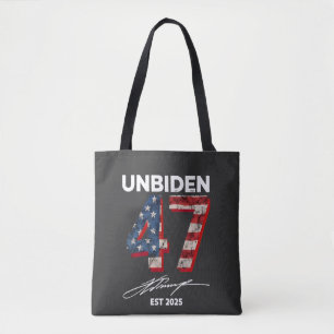 Unbiden 47 Trump Est. 2025 4th Of July Tote Bag