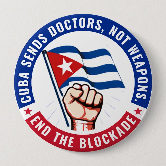 Unblock Cuba 10 Cm Round Badge (Front)