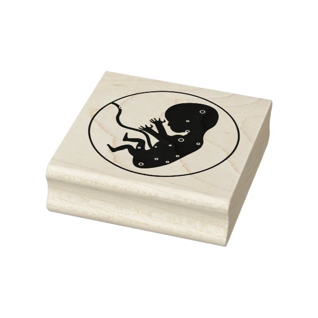 Unborn Baby Rubber Stamp (Stamp)