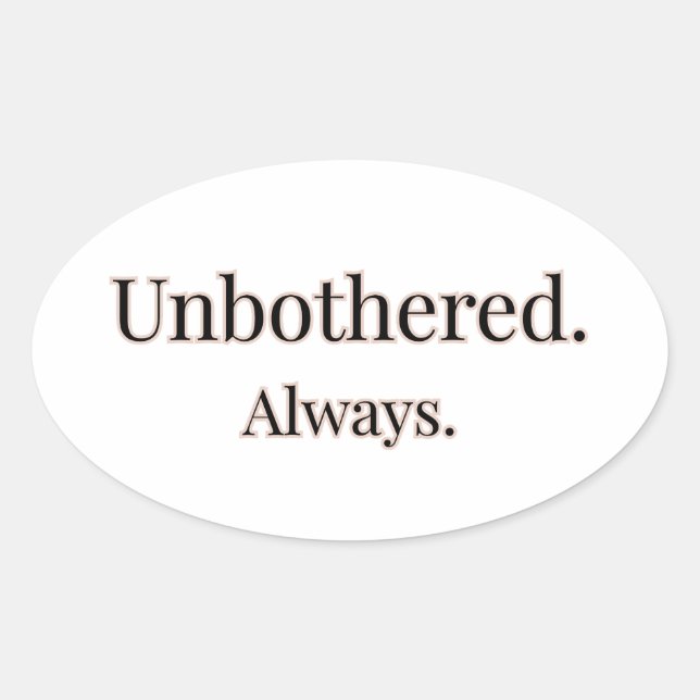 unbothered Black Girl Energy Sticker (Front)