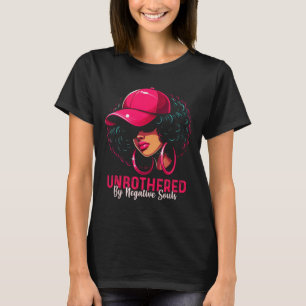 Unbothered By Negative Souls Proud Queen African A T-Shirt