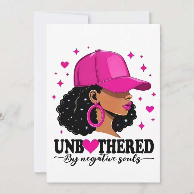 Unbothered by Negavitve Souls Juneteenth Black  Announcement (Front)