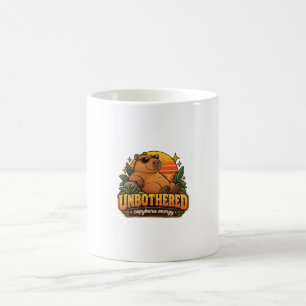 Unbothered Capybara Energy Retro Mug