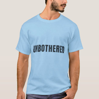 Unbothered Cat Lover Minimal Typography Design T-Shirt